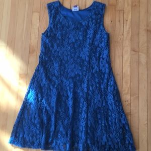 Bebop teal lace dress 14-16girl